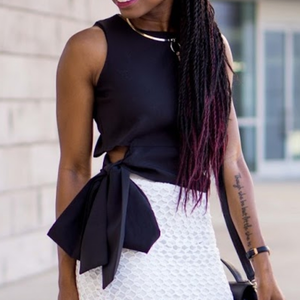 Chicwish tie a bow top